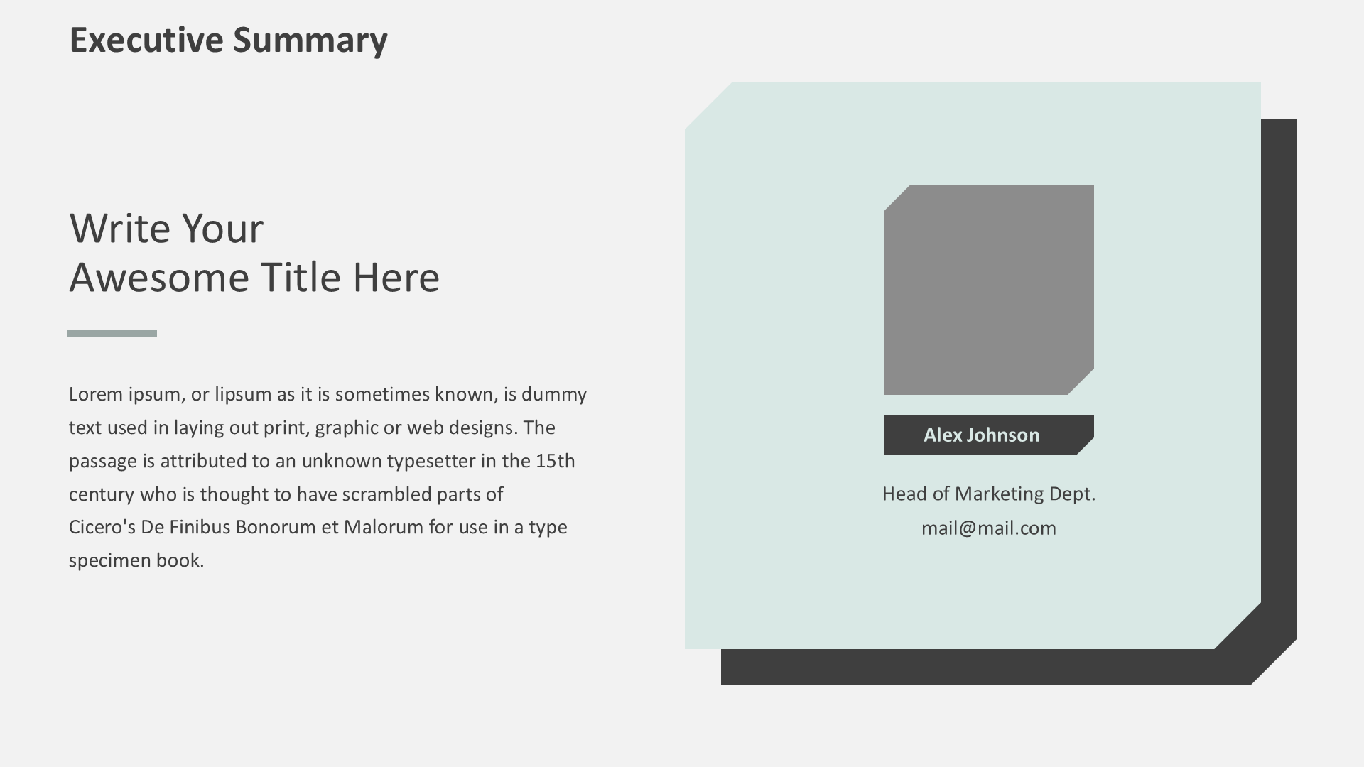 Corporate Strategy Green slide 2